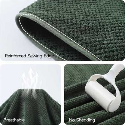 REDKISS Pack of 1 Jumbo Bath Sheet, 40 x 80 Inches Microfiber Oversized Bath Towel for Bathroom, Extra Large & Lightweight, Quick-Dry, Super Soft & Highly Absorbent, Perfect to Wrap Yourself In, Olive