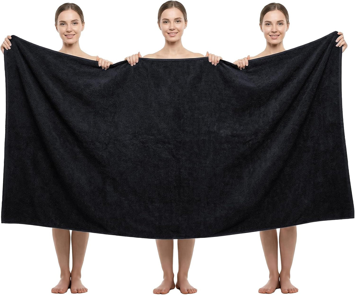 REDKISS Pack of 1 Jumbo Bath Sheet, 40 x 80 Inches Microfiber Oversized Bath Towel for Bathroom, Extra Large & Lightweight, Quick-Dry, Super Soft & Highly Absorbent, Perfect to Wrap Yourself In, Olive