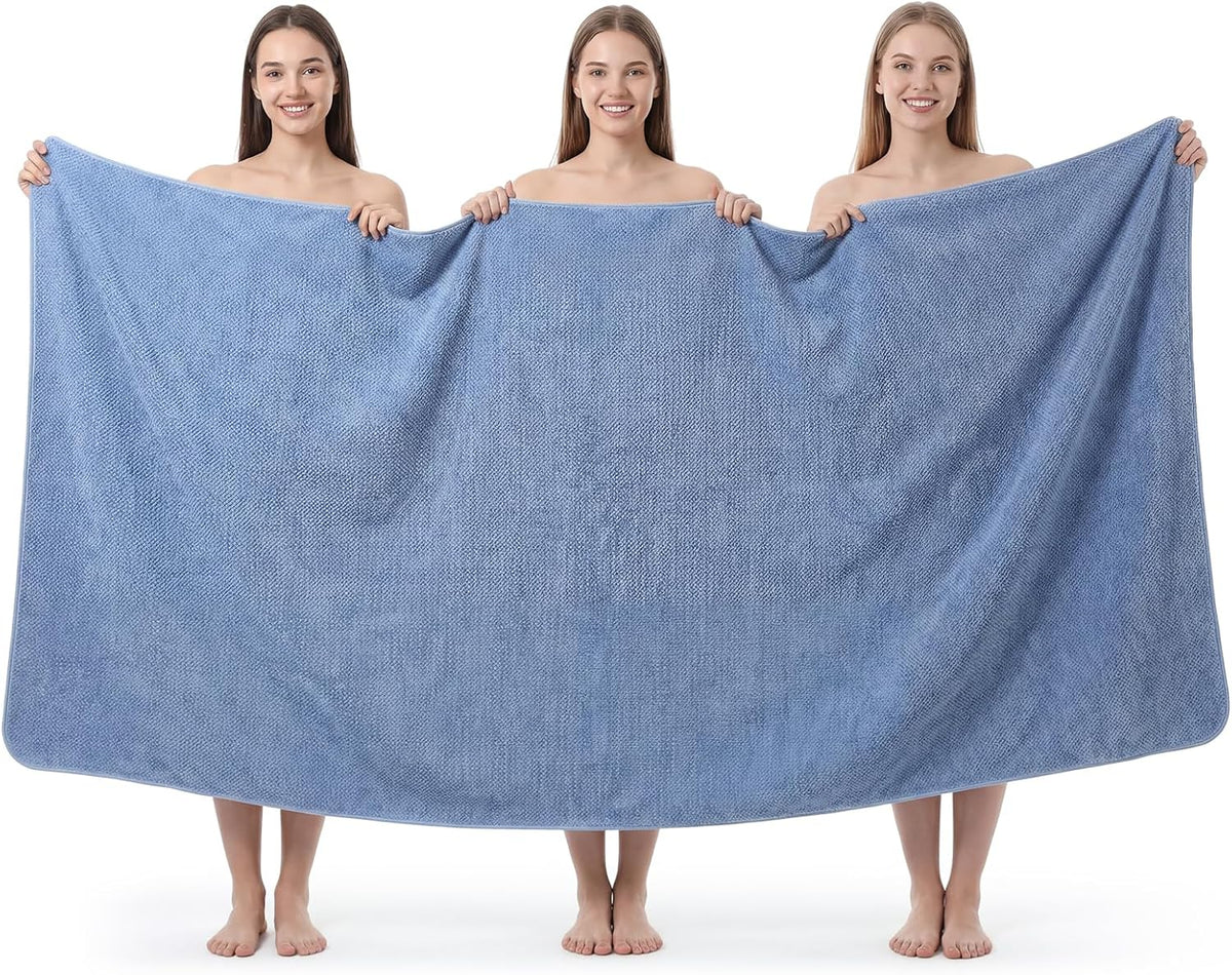 REDKISS Pack of 1 Jumbo Bath Sheet, 40 x 80 Inches Microfiber Oversized Bath Towel for Bathroom, Extra Large & Lightweight, Quick-Dry, Super Soft & Highly Absorbent, Perfect to Wrap Yourself In, Olive