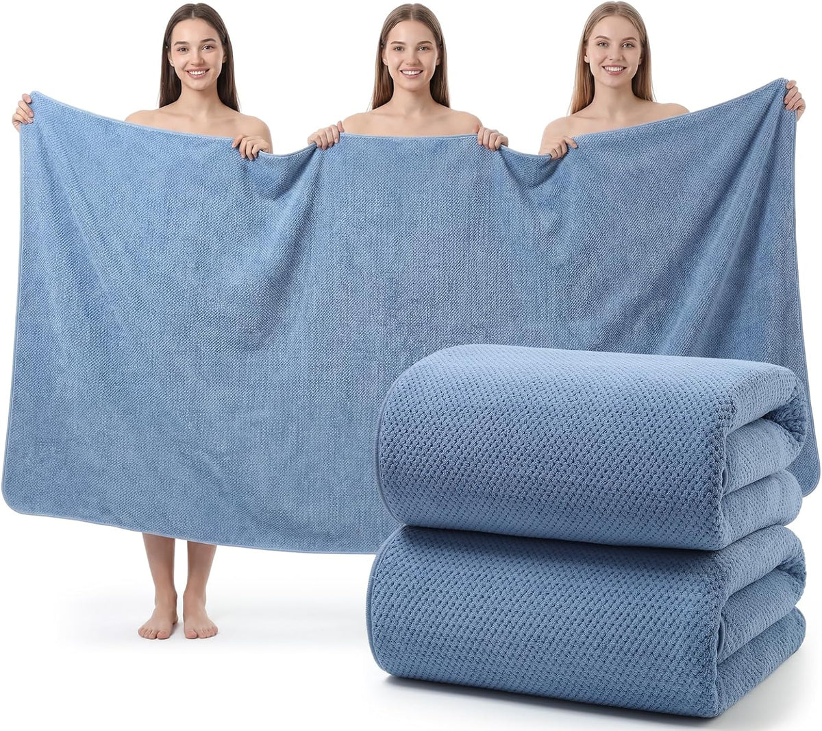 REDKISS Pack of 1 Jumbo Bath Sheet, 40 x 80 Inches Microfiber Oversized Bath Towel for Bathroom, Extra Large & Lightweight, Quick-Dry, Super Soft & Highly Absorbent, Perfect to Wrap Yourself In, Olive