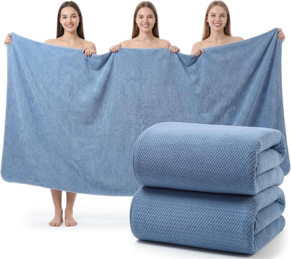 REDKISS Pack of 1 Jumbo Bath Sheet, 40 x 80 Inches Microfiber Oversized Bath Towel for Bathroom, Extra Large & Lightweight, Quick-Dry, Super Soft & Highly Absorbent, Perfect to Wrap Yourself In, Olive