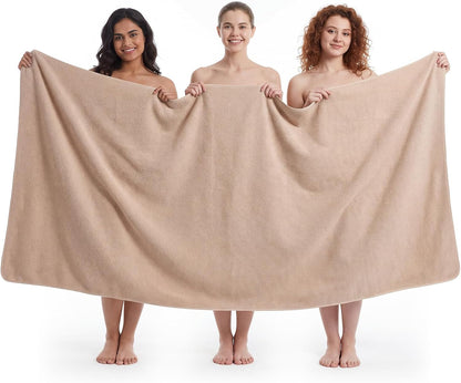 REDKISS Pack of 1 Jumbo Bath Sheet, 40 x 80 Inches Microfiber Oversized Bath Towel for Bathroom, Extra Large & Lightweight, Quick-Dry, Super Soft & Highly Absorbent, Perfect to Wrap Yourself In, Olive