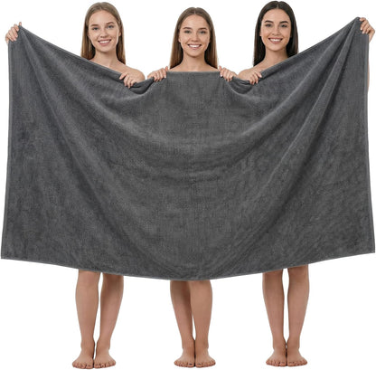 REDKISS Pack of 1 Jumbo Bath Sheet, 40 x 80 Inches Microfiber Oversized Bath Towel for Bathroom, Extra Large & Lightweight, Quick-Dry, Super Soft & Highly Absorbent, Perfect to Wrap Yourself In, Olive