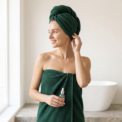 REDKISS Pack of 1 Jumbo Bath Sheet, 40 x 80 Inches Microfiber Oversized Bath Towel for Bathroom, Extra Large & Lightweight, Quick-Dry, Super Soft & Highly Absorbent, Perfect to Wrap Yourself In, Olive