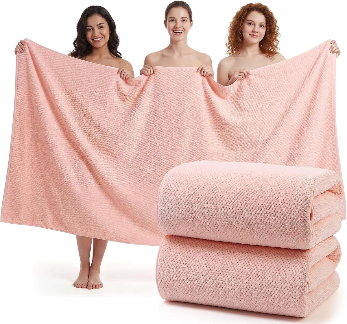 REDKISS Pack of 1 Jumbo Bath Sheet, 40 x 80 Inches Microfiber Oversized Bath Towel for Bathroom, Extra Large & Lightweight, Quick-Dry, Super Soft & Highly Absorbent, Perfect to Wrap Yourself In, Olive