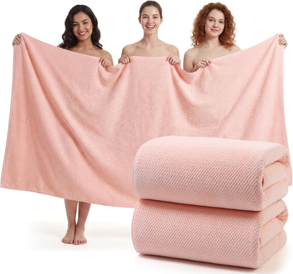 REDKISS Pack of 1 Jumbo Bath Sheet, 40 x 80 Inches Microfiber Oversized Bath Towel for Bathroom, Extra Large & Lightweight, Quick-Dry, Super Soft & Highly Absorbent, Perfect to Wrap Yourself In, Olive