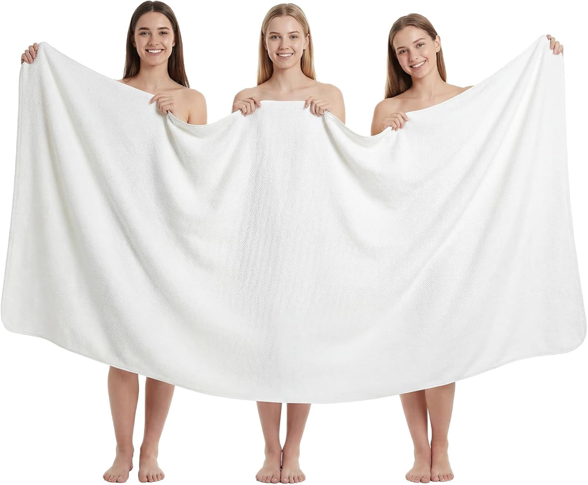 REDKISS Pack of 1 Jumbo Bath Sheet, 40 x 80 Inches Microfiber Oversized Bath Towel for Bathroom, Extra Large & Lightweight, Quick-Dry, Super Soft & Highly Absorbent, Perfect to Wrap Yourself In, Olive