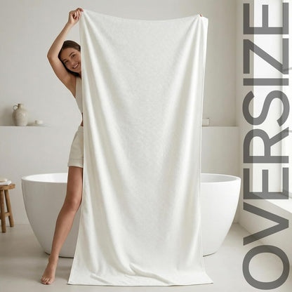 REDKISS Pack of 1 Jumbo Bath Sheet, 40 x 80 Inches Microfiber Oversized Bath Towel for Bathroom, Extra Large & Lightweight, Quick-Dry, Super Soft & Highly Absorbent, Perfect to Wrap Yourself In, Olive