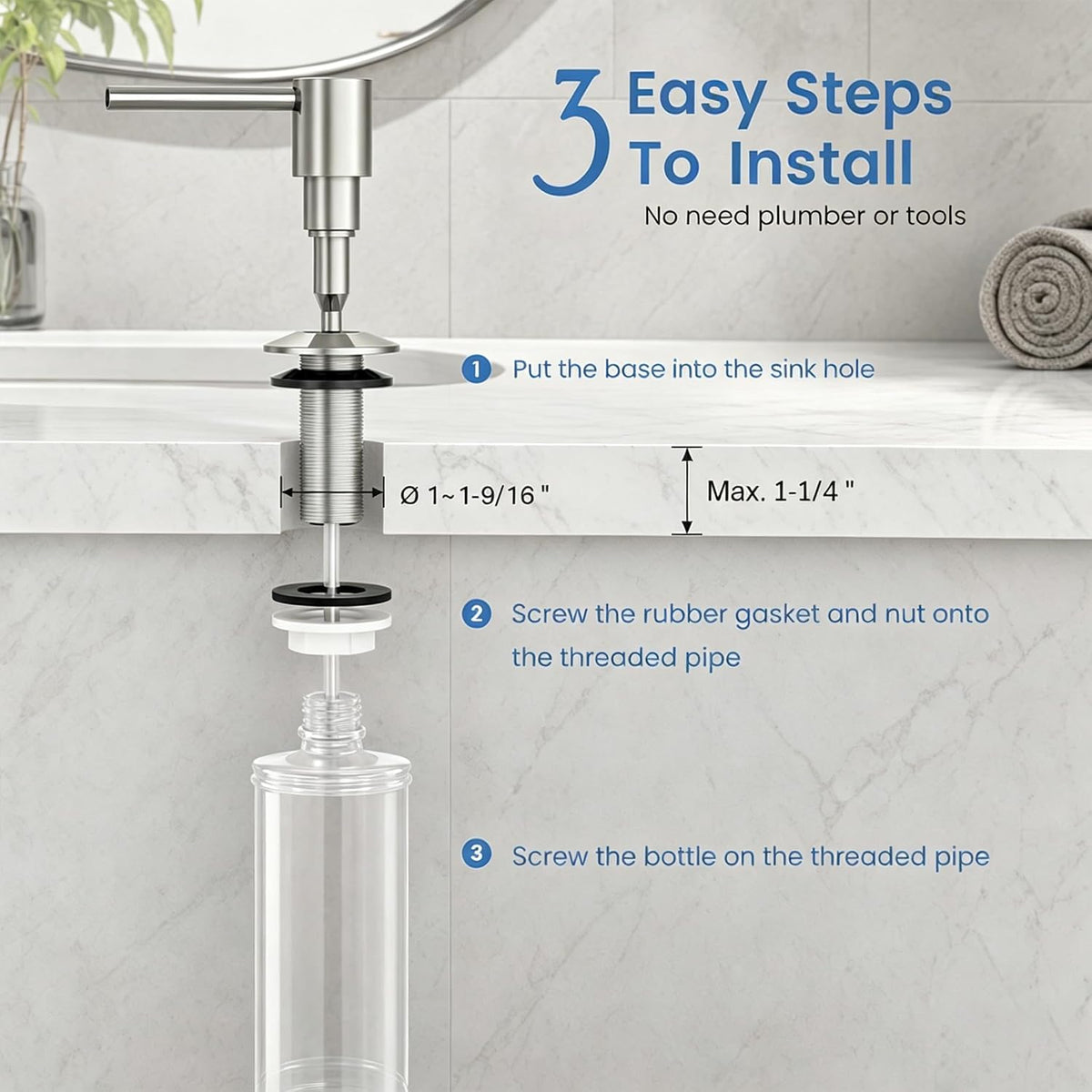 Touchless Automatic Soap Dispenser 400ml Rechargeable, Gold