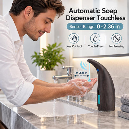 Touchless Automatic Soap Dispenser 400ml Rechargeable, Gold