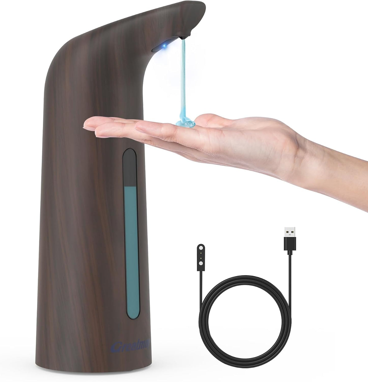 Touchless Automatic Soap Dispenser 400ml Rechargeable, Gold