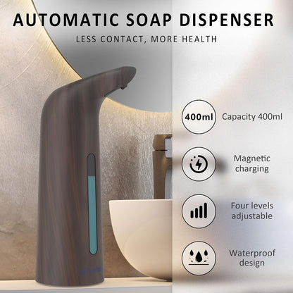 Touchless Automatic Soap Dispenser 400ml Rechargeable, Gold