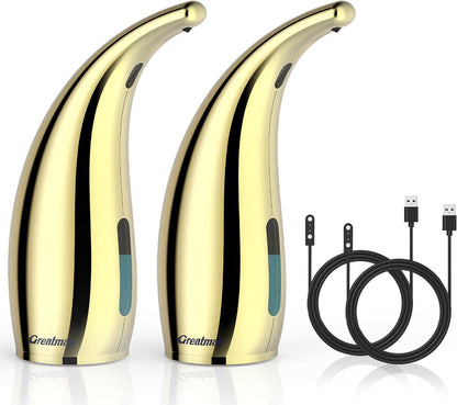 Touchless Automatic Soap Dispenser 400ml Rechargeable, Gold