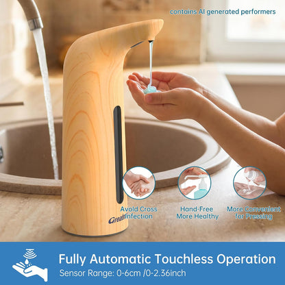 Touchless Automatic Soap Dispenser 400ml Rechargeable, Gold