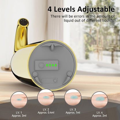 Touchless Automatic Soap Dispenser 400ml Rechargeable, Gold