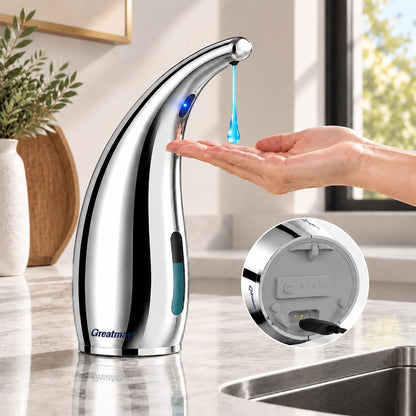 Touchless Automatic Soap Dispenser 400ml Rechargeable, Gold