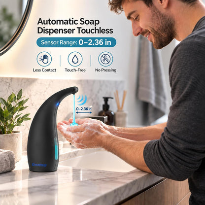 Touchless Automatic Soap Dispenser 400ml Rechargeable, Gold
