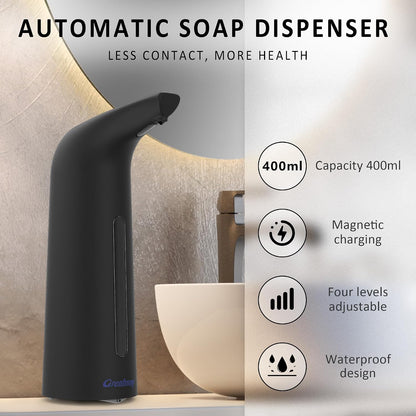 Touchless Automatic Soap Dispenser 400ml Rechargeable, Gold