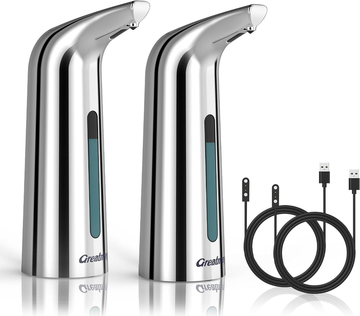 Touchless Automatic Soap Dispenser 400ml Rechargeable, Gold