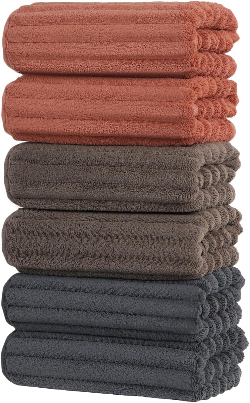 Hand Towels for Bathroom 6pcs,Quick Dry Microfiber,Super Soft