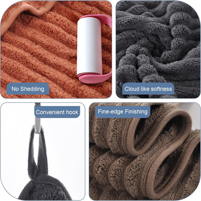 Hand Towels for Bathroom 6pcs,Quick Dry Microfiber,Super Soft