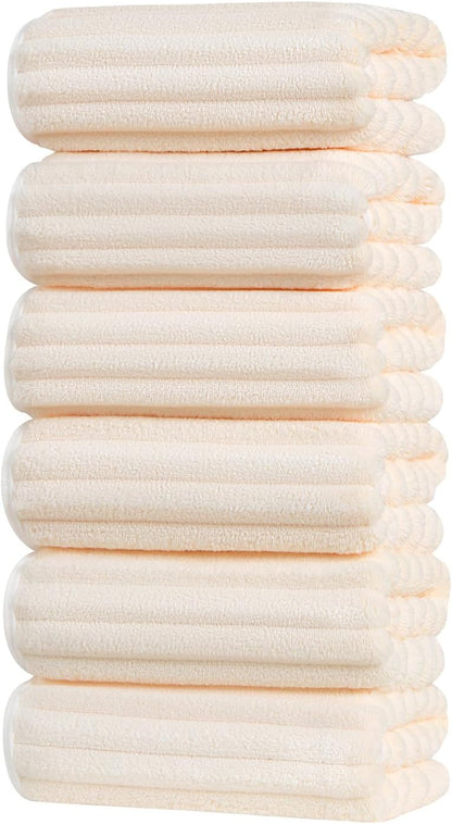 Hand Towels for Bathroom 6pcs,Quick Dry Microfiber,Super Soft