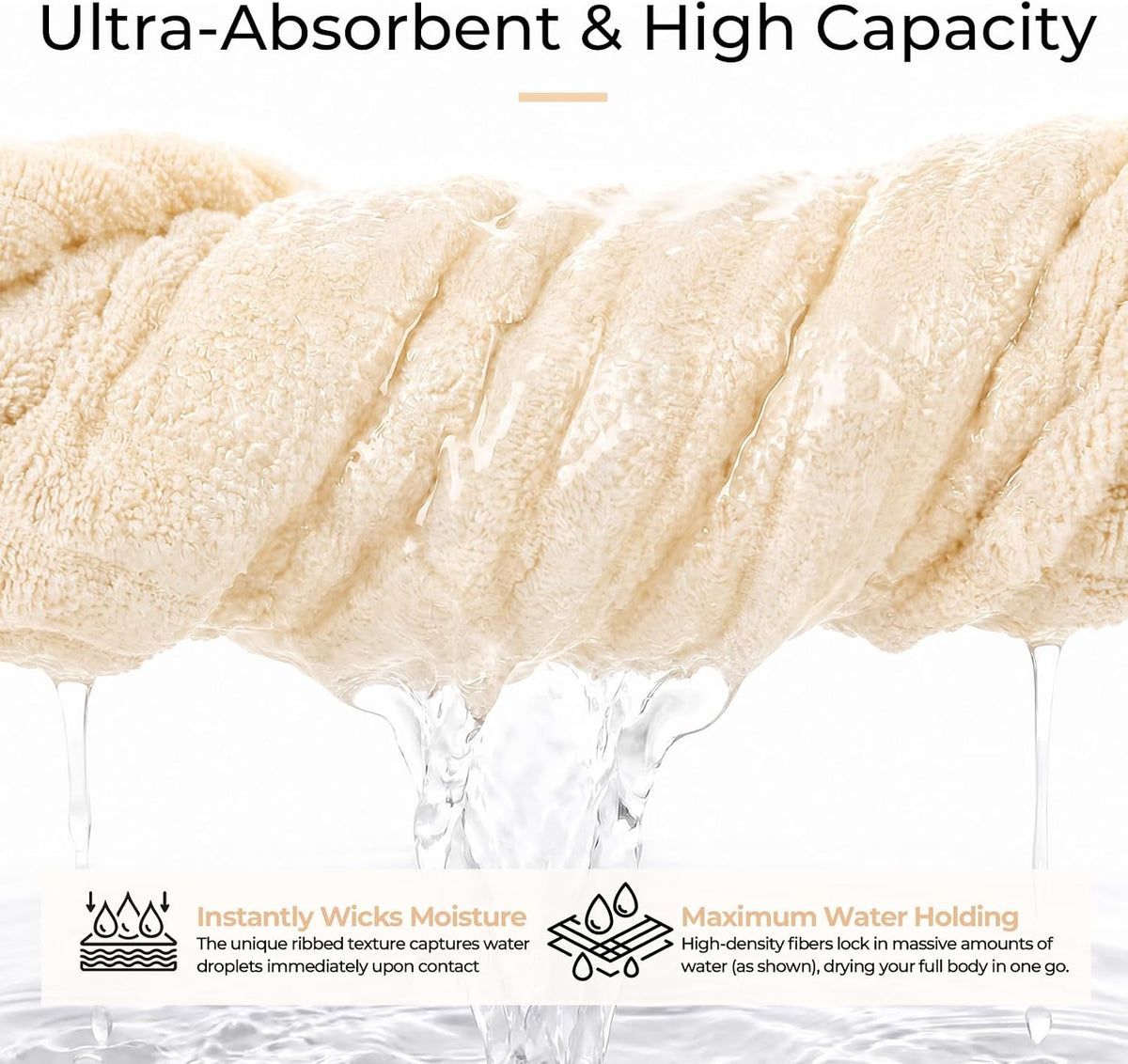 Hand Towels for Bathroom 6pcs,Quick Dry Microfiber,Super Soft