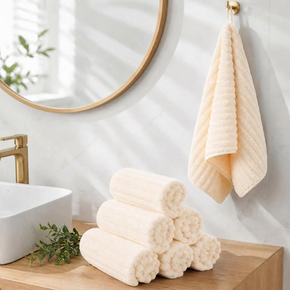 Hand Towels for Bathroom 6pcs,Quick Dry Microfiber,Super Soft
