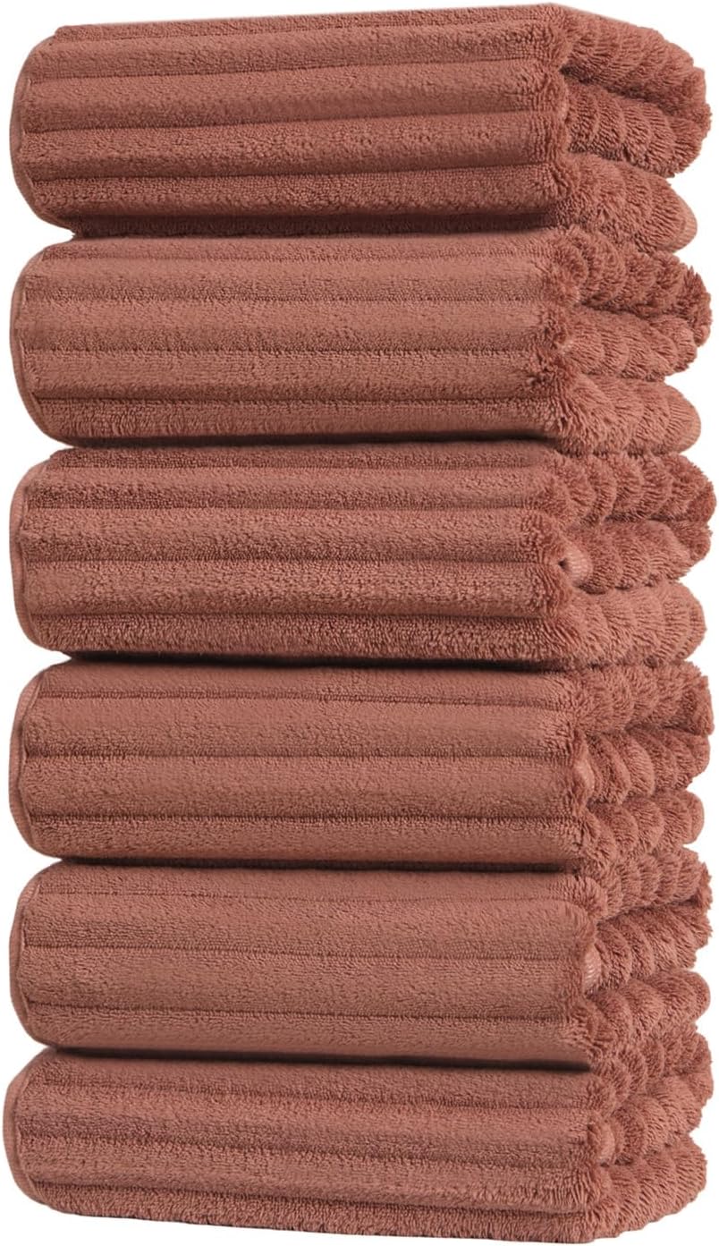 Hand Towels for Bathroom 6pcs,Quick Dry Microfiber,Super Soft