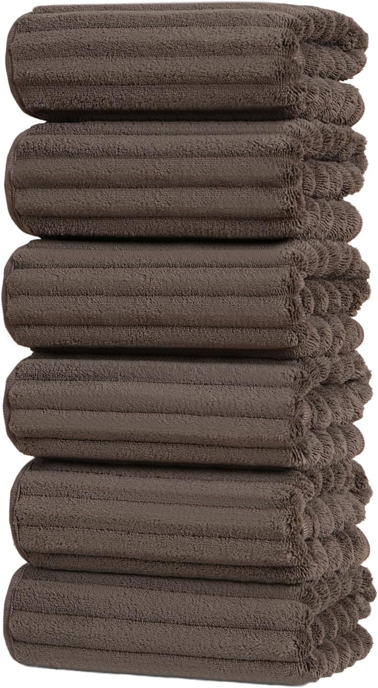 Hand Towels for Bathroom 6pcs,Quick Dry Microfiber,Super Soft