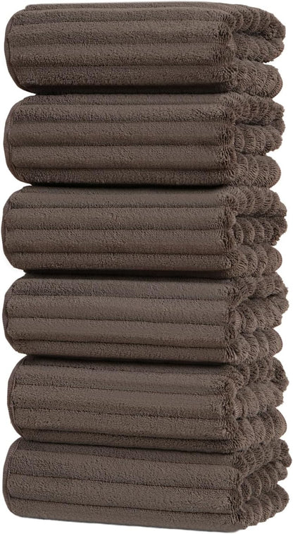 Hand Towels for Bathroom 6pcs,Quick Dry Microfiber,Super Soft