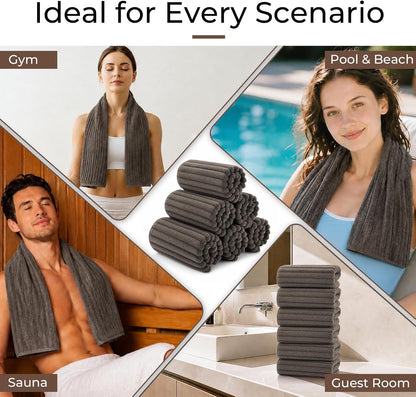 Hand Towels for Bathroom 6pcs,Quick Dry Microfiber,Super Soft