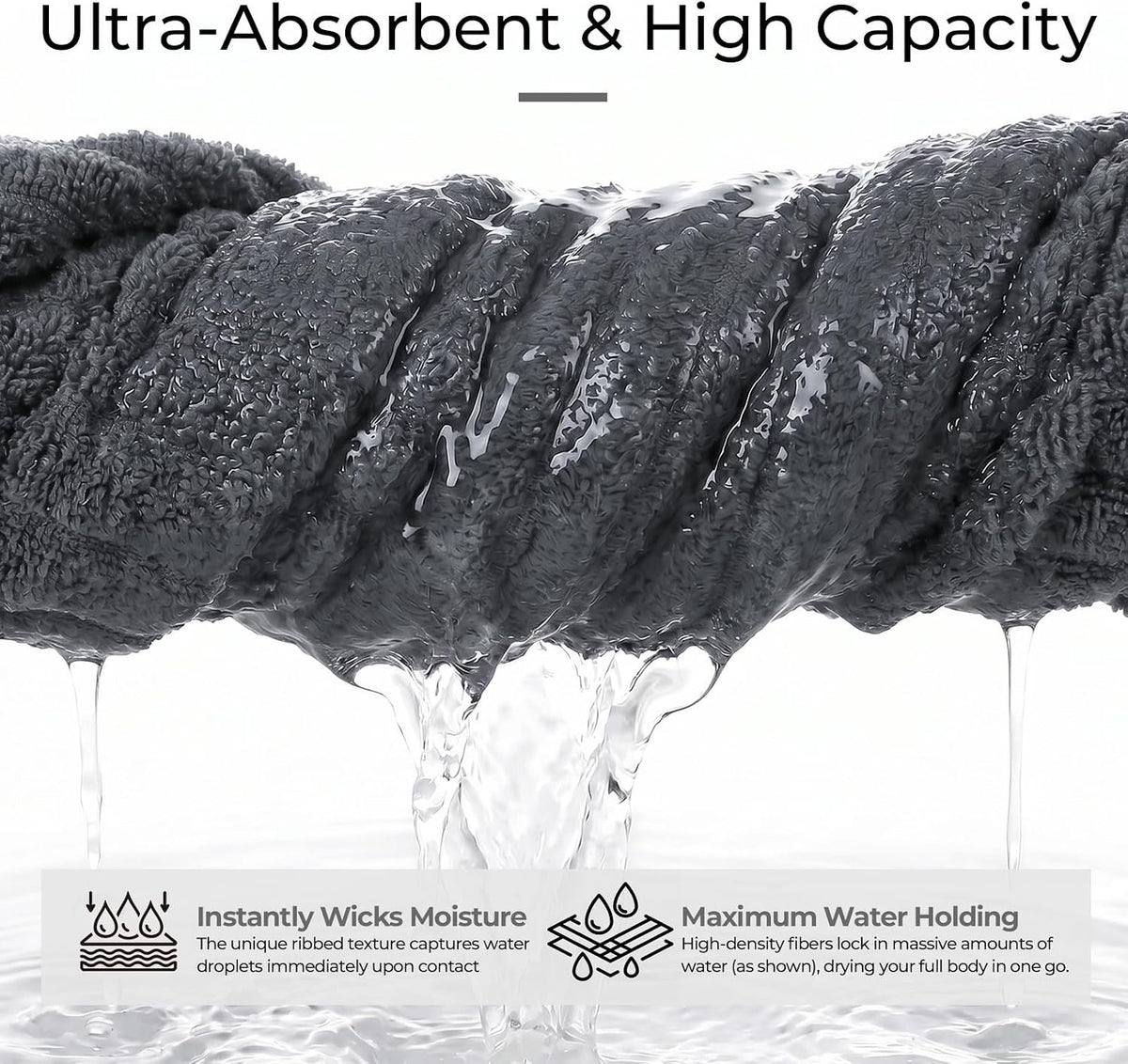 Hand Towels for Bathroom 6pcs,Quick Dry Microfiber,Super Soft
