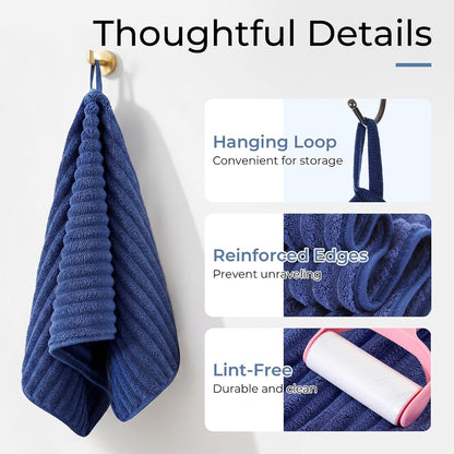 Hand Towels for Bathroom 6pcs,Quick Dry Microfiber,Super Soft