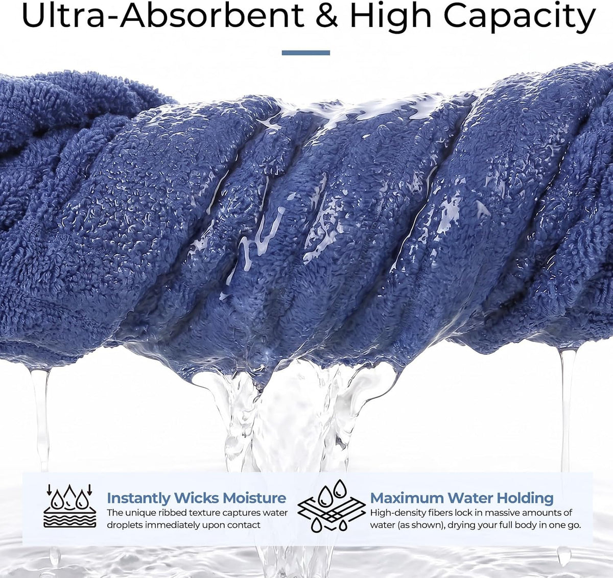 Hand Towels for Bathroom 6pcs,Quick Dry Microfiber,Super Soft