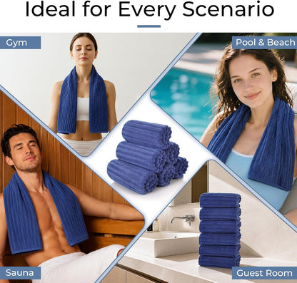 Hand Towels for Bathroom 6pcs,Quick Dry Microfiber,Super Soft