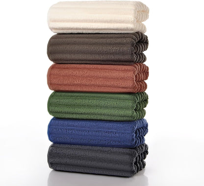 Hand Towels for Bathroom 6pcs,Quick Dry Microfiber,Super Soft