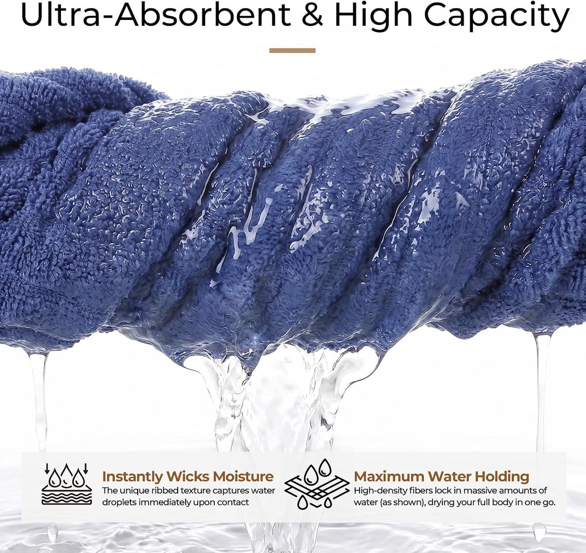 Hand Towels for Bathroom 6pcs,Quick Dry Microfiber,Super Soft