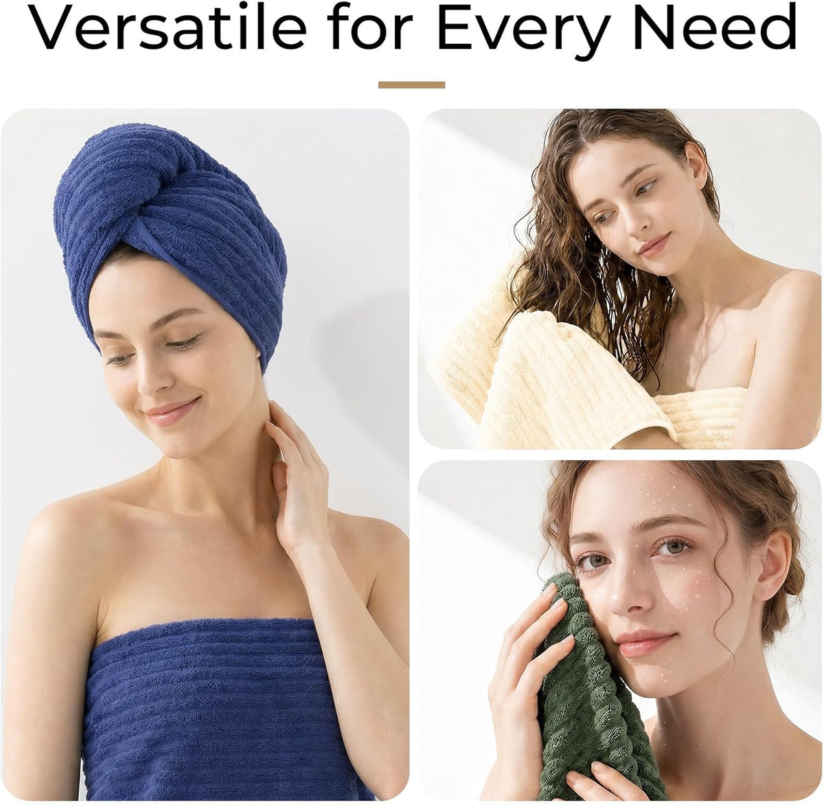 Hand Towels for Bathroom 6pcs,Quick Dry Microfiber,Super Soft
