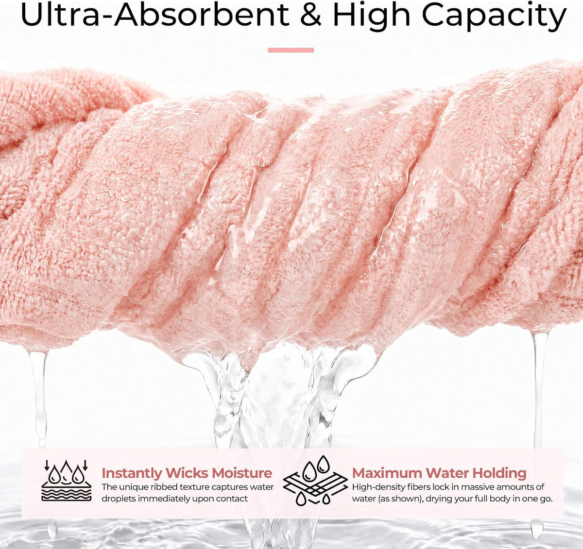 Hand Towels for Bathroom 6pcs,Quick Dry Microfiber,Super Soft