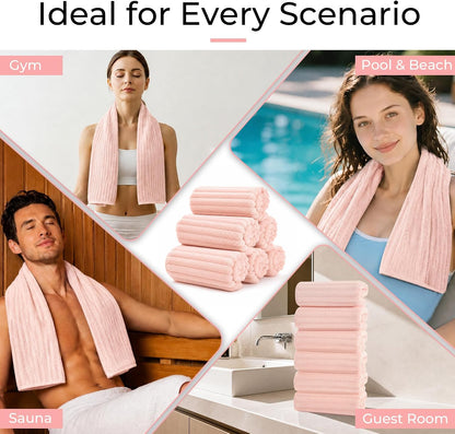 Hand Towels for Bathroom 6pcs,Quick Dry Microfiber,Super Soft