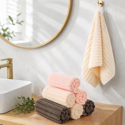 Hand Towels for Bathroom 6pcs,Quick Dry Microfiber,Super Soft