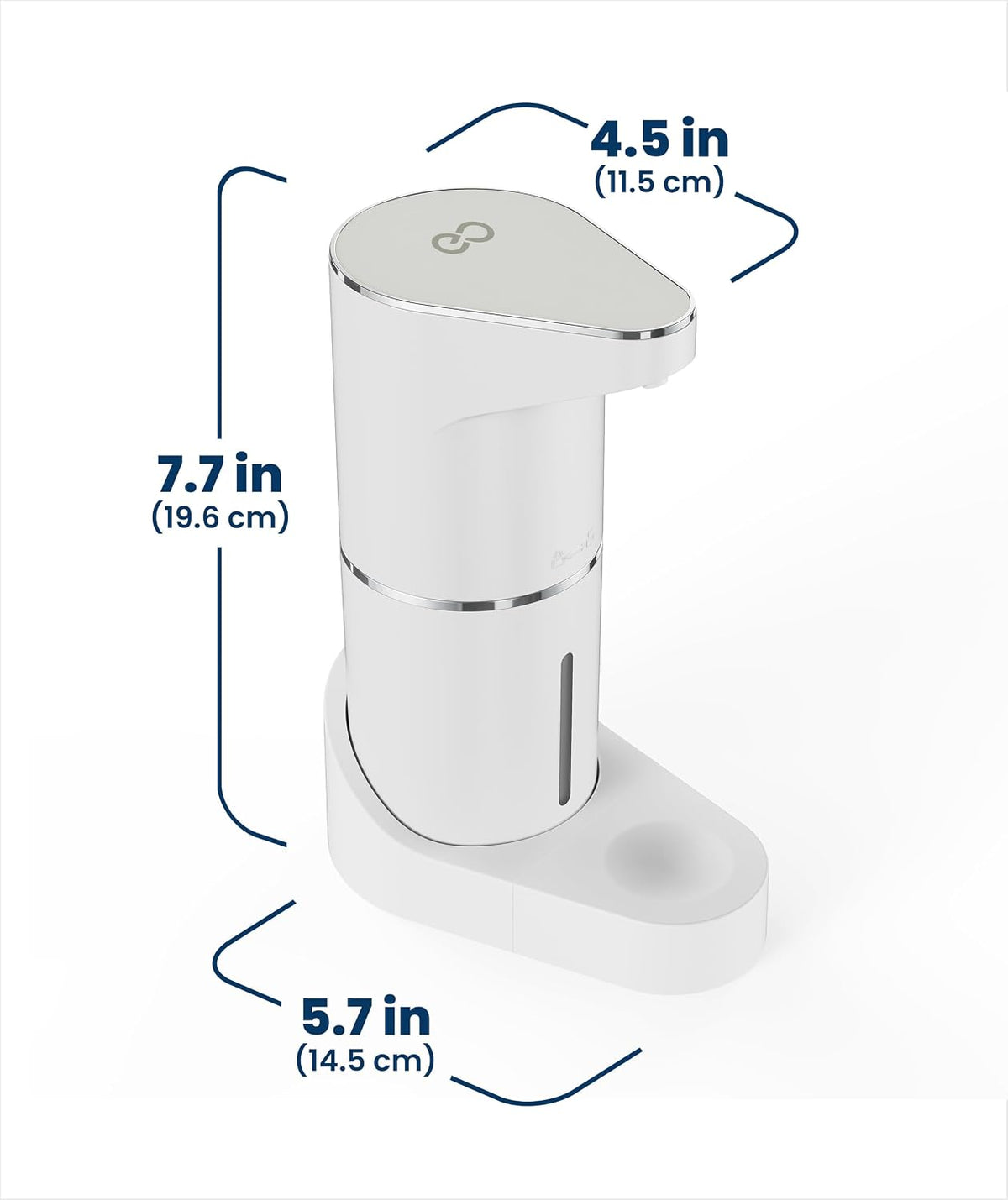 Automatic Soap Dispenser - Touchless Wall Mounted No Drip Lotion, Hand Soap, Shower Gel, Dish Soaps Dispenser, 3 Level Output Motion Sensor for Bathroom & Kitchen Use (350ml/12 oz)
