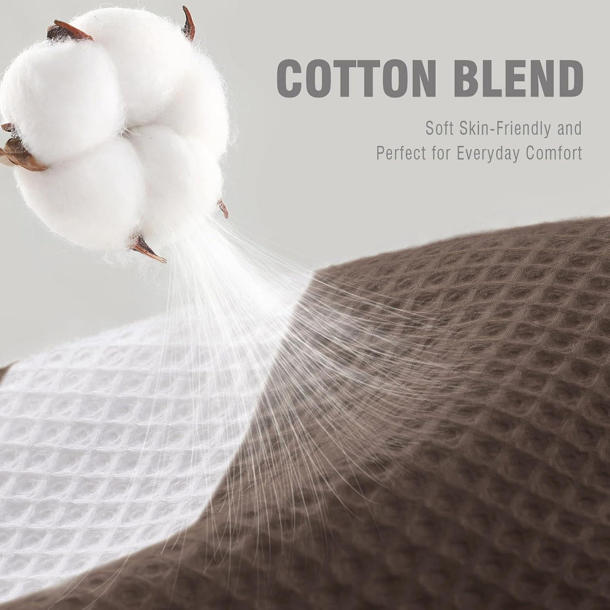 White Waffle Weave Shower Curtain Heavyweight Cotton Fabric 72Wx72L