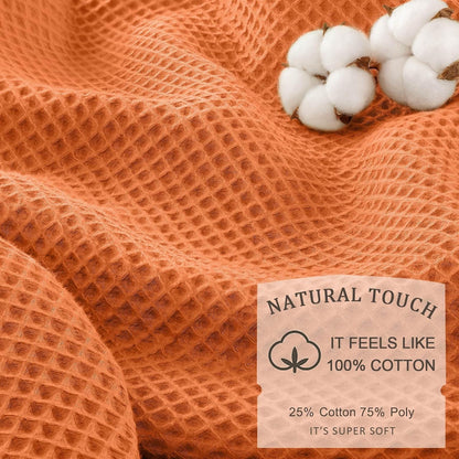 White Waffle Weave Shower Curtain Heavyweight Cotton Fabric 72Wx72L