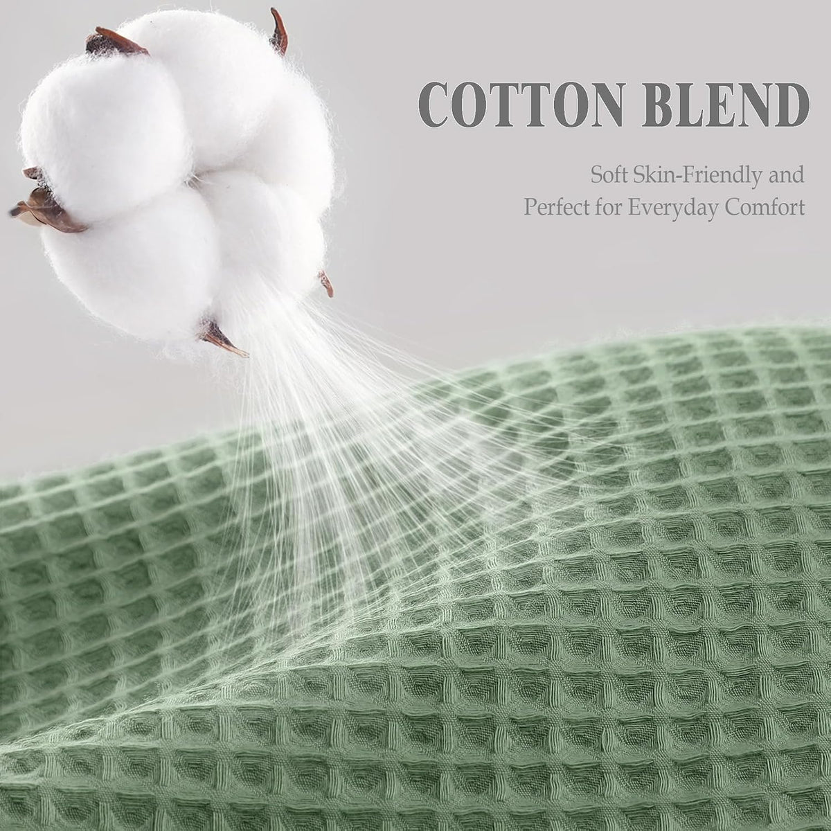 White Waffle Weave Shower Curtain Heavyweight Cotton Fabric 72Wx72L