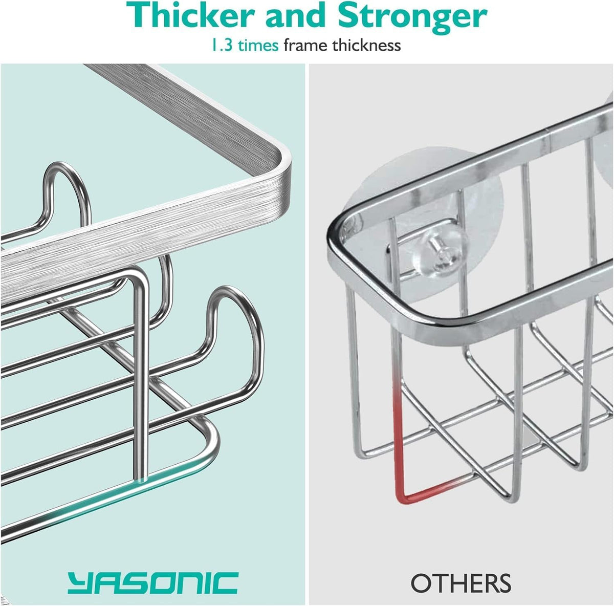 Corner Adhesive Shower Caddy, with Soap Holder and 12 Hooks, Rustproof Stainless Steel Bathroom Organizer, No Drilling Wall Mounted Rack, Black, 3-Pack