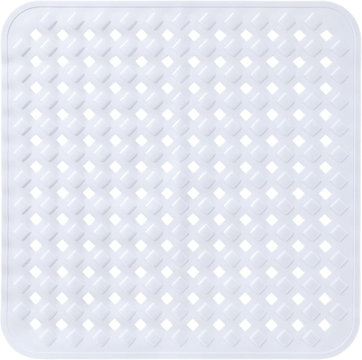 Bathtub Mat Non Slip, 35"X16" Shower Mat with Strong Suction Cups & Drain Holes, Long Anti Slip Bath Tub Mat for Inside Shower, Machine Washable Fast Drying, Bathroom Essentials, Clear Blue
