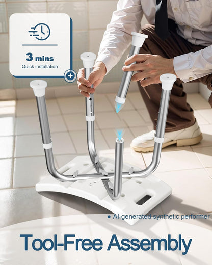 Shower Chair for Inside Shower, Adjustable Height Shower Stool