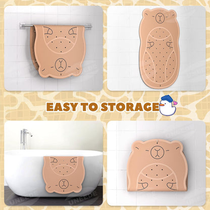 Kids Bathtub Mat Non Slip, Soft Rubber Shower Mat for Toddler